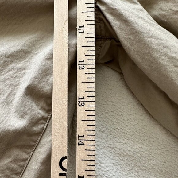 Khaki Cargo Pants Drawstring Waist Elastic Cuffs Adjustable Fit 5 Pockets - Picture 3 of 6